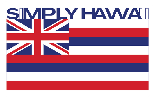 Simply Hawaii HI Flag Sticker