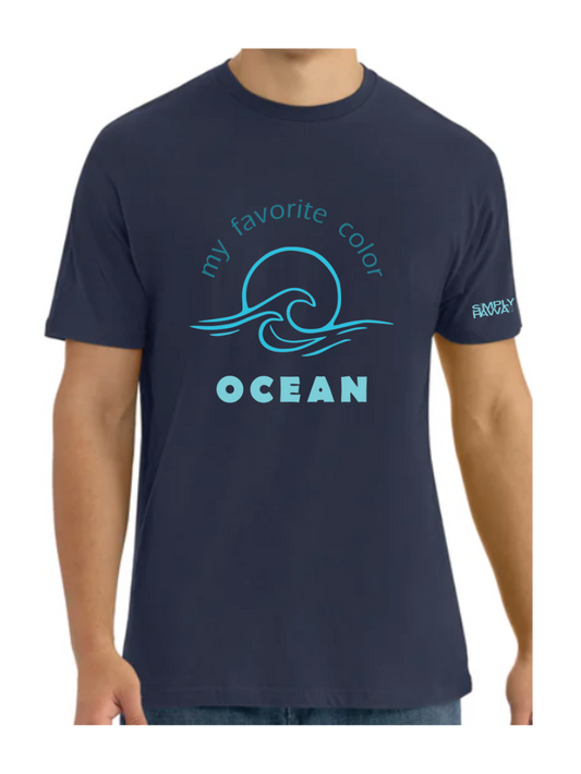 13 - My Favorite Color Ocean Tee Teal on NV