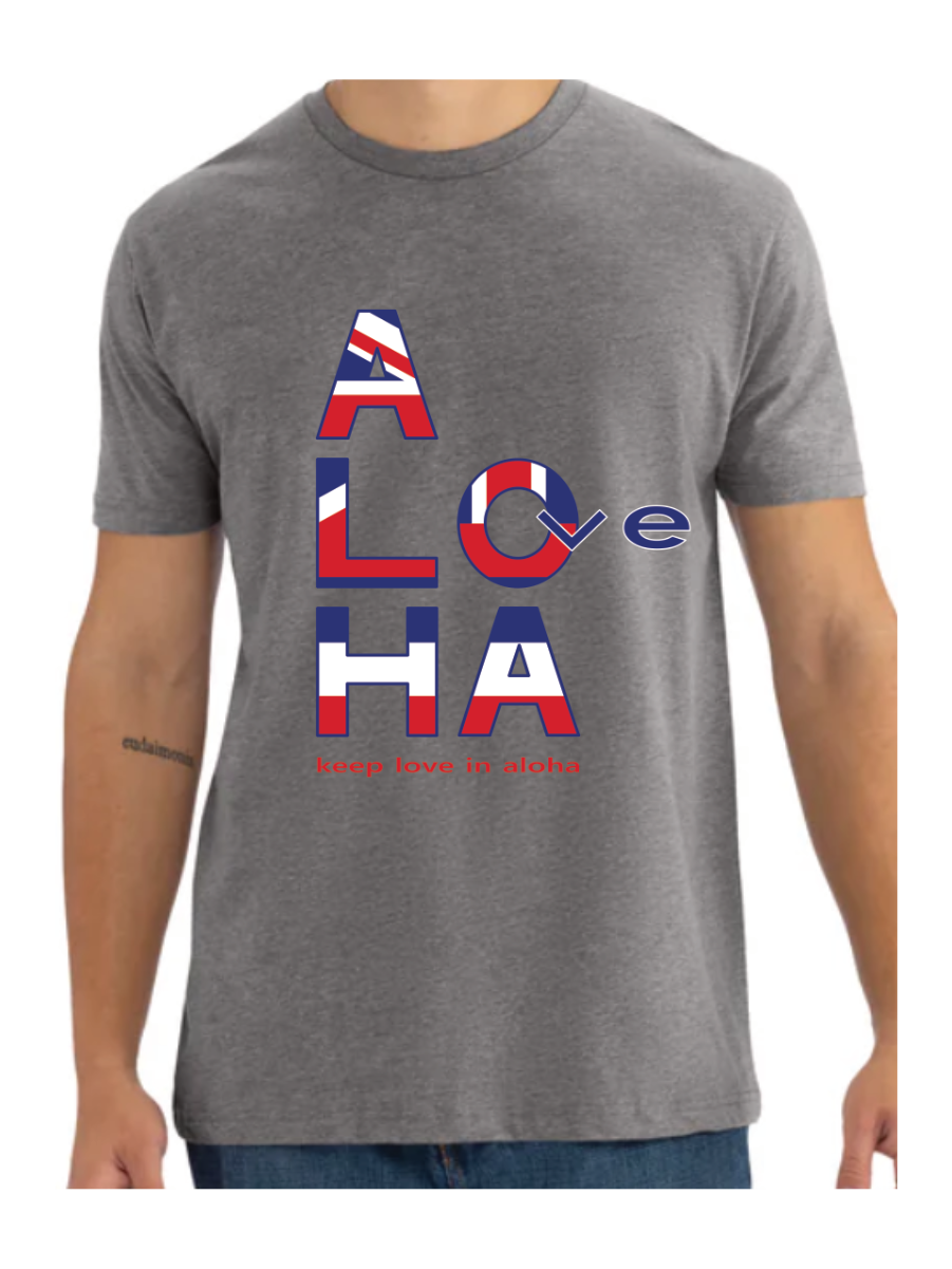 17 - Aloveha with Hawaiian Flag Tee