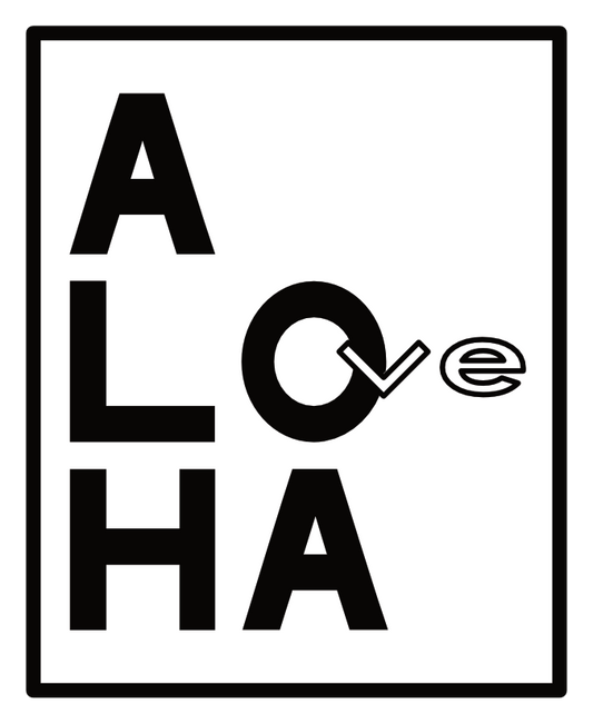 2.5" ALOveHA Black Sticker