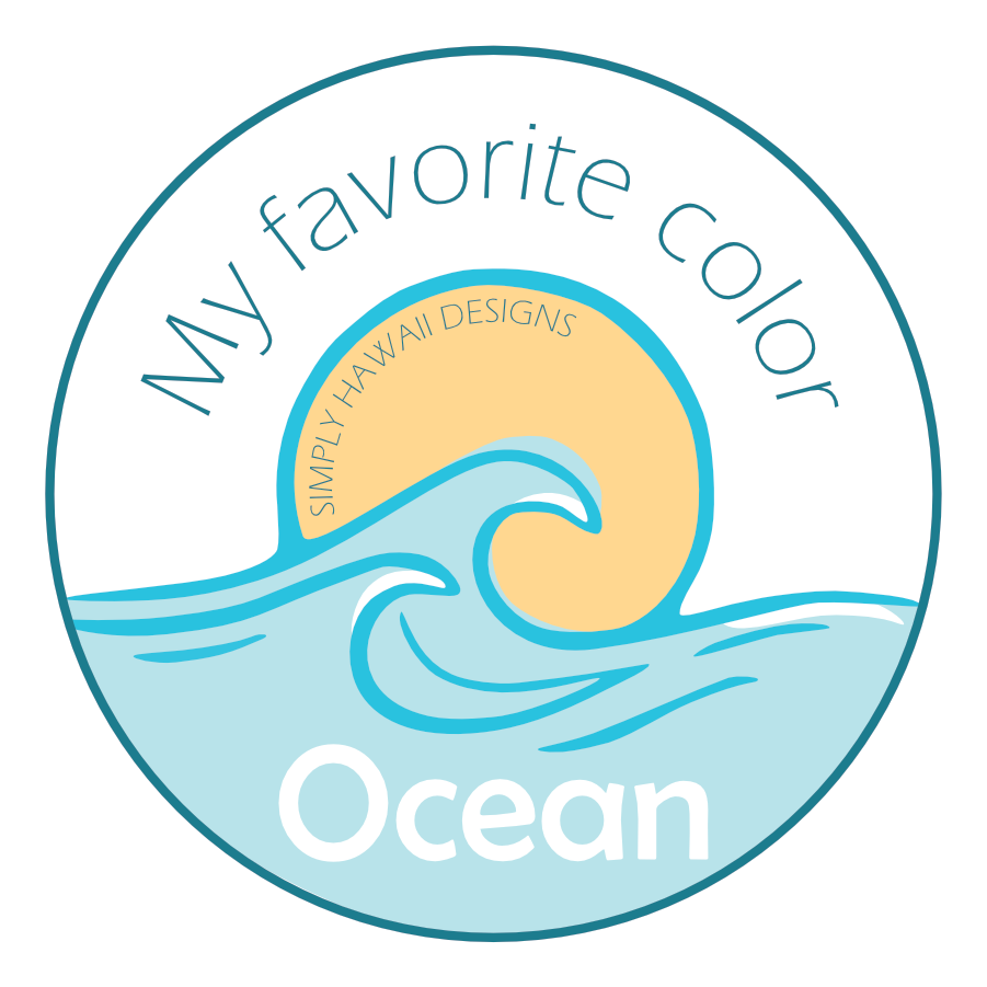 My Favorite Color Circle Sticker